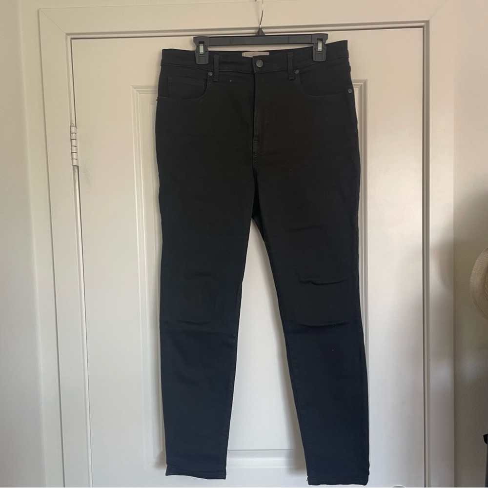 Everlane Women's stretch High-Rose Black Skinny Jeans